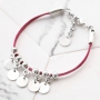Fashion bracelets and keychain with trendy flat cord suede style