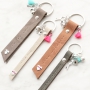 Personalised keychains of Designer Quality leather