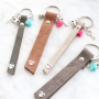 Personalised keychains of Designer Quality leather