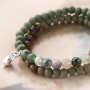 Create bracelets with new natural stone beads with a natural look