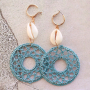EASY earrings in soutache style with woven pendants and DQ metal