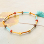 Jewellery making with new Miyuki seed beads in cheerful colours