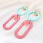Get inspired: summery earrings with resin pendants