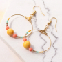 DIY: matching jewellery with Ibiza look made of natural stone beads jade