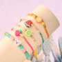 These bracelets with polymer beads will make you very happy