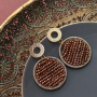 Make beautiful earrings in wintery colors with these facet pendants