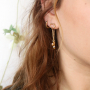 Stylish earrings in the latest trend colours