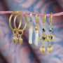 Make the most beautiful trendy earrings with brass charms!