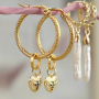 Make the most beautiful trendy earrings with brass charms!