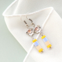These earrings and bracelets can be made with Miyuki: 