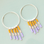 These earrings and bracelets can be made with Miyuki: 