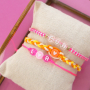Getting started with macram&eacute; bead cord, acrylic letter beads and jewellery cards: