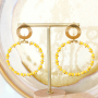 These trendy earrings can be made with the DQ European metal earring findings: