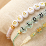 Need some inspiration? Easily make these bracelets yourself with acrylic letter beads: