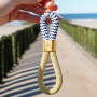 Inspiration for making trendy keychains with maritime cord