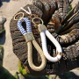 Inspiration for making trendy keychains with maritime cord