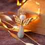 How to make earrings and angels with top faceted and Polaris Elements drop beads: