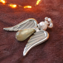 How to make earrings and angels with top faceted and Polaris Elements drop beads:
