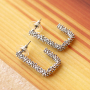How to make trendy statement DQ European metal earrings in combination with charms 