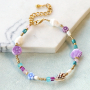 Read here how to make cheerful bracelets with the sea life and flower acrylic beads 