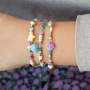 Read here how to make cheerful bracelets with the sea life and flower acrylic beads 