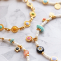 Read here how to create trendy jewellery with rainbow DQ European metal beads, charms and connectors. 