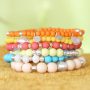 Make colourful bracelets with acrylic beads!