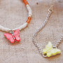 Make your own jewellery with these colourful butterfly charms and connectors