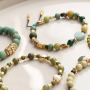 Trendy jewellery inspiration with acrylic beads in beautiful colours