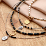Here is how you make trendy necklaces with DQ European metal beads and charms