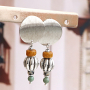 Earring inspiration with metal beads and charms