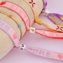 Use this beautiful ribbon for your bracelet collection