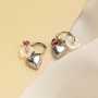 Create popular earrings with stainless steel charms
