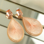 Tips for creating earrings using crystal glass earrings