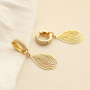 Create elegant earrings with brass TQ metal earrings