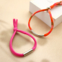 Get creative with stitched elastic ribbon Ibiza and stainless steel tube beads