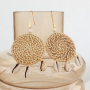 How to design earrings with rattan pendants
