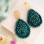 How to use top facet charms in trendy earrings