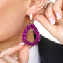 How to use top facet charms in trendy earrings
