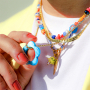 Summer inspiration with shell and polymer beads
