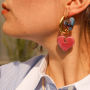 Create unique earrings, necklaces, and bracelets with DQ Greek ceramic heart