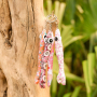 Decorate your accessories with our floral fish-shaped keychains