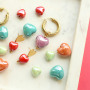 Inspiration time with ceramic beads in heart shape