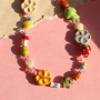 Create chunky necklaces and earrings with DQ Greek ceramic beads flower