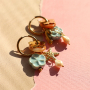 Create chunky necklaces and earrings with DQ Greek ceramic beads flower