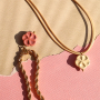 Create chunky necklaces and earrings with DQ Greek ceramic beads flower