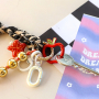 Create trendy jewellery with coloured keychain findings
