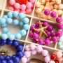 Create a trendy jewellery collection with round acrylic beads