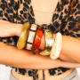 Get inspired with resin and metal bracelets