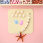Statement necklaces with silicone beads
